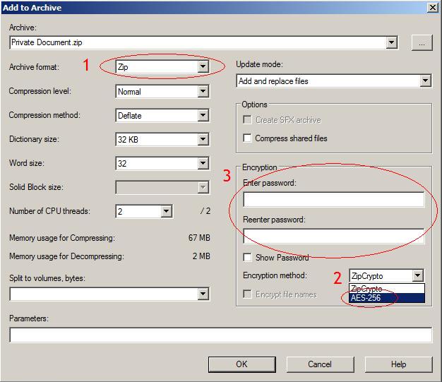 How to encrypt ZIP files securely using 7Zip
